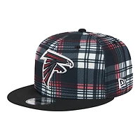 Atlanta Falcons 2024 Sideline Statement Plaid New Era 9FIFTY Snapback Hat