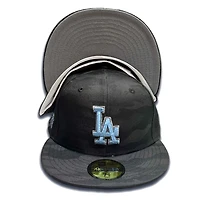 Los Angeles Dodgers Black Camo Collection 100th Anniversary Patch Dark Gray UV 59FIFTY Fitted Hat