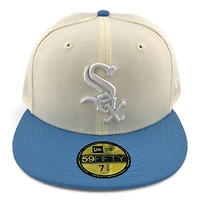 Chicago White Sox Chrome and Powder Blue Two Tone Gray UV New Era 59FIFTY Fitted Hat