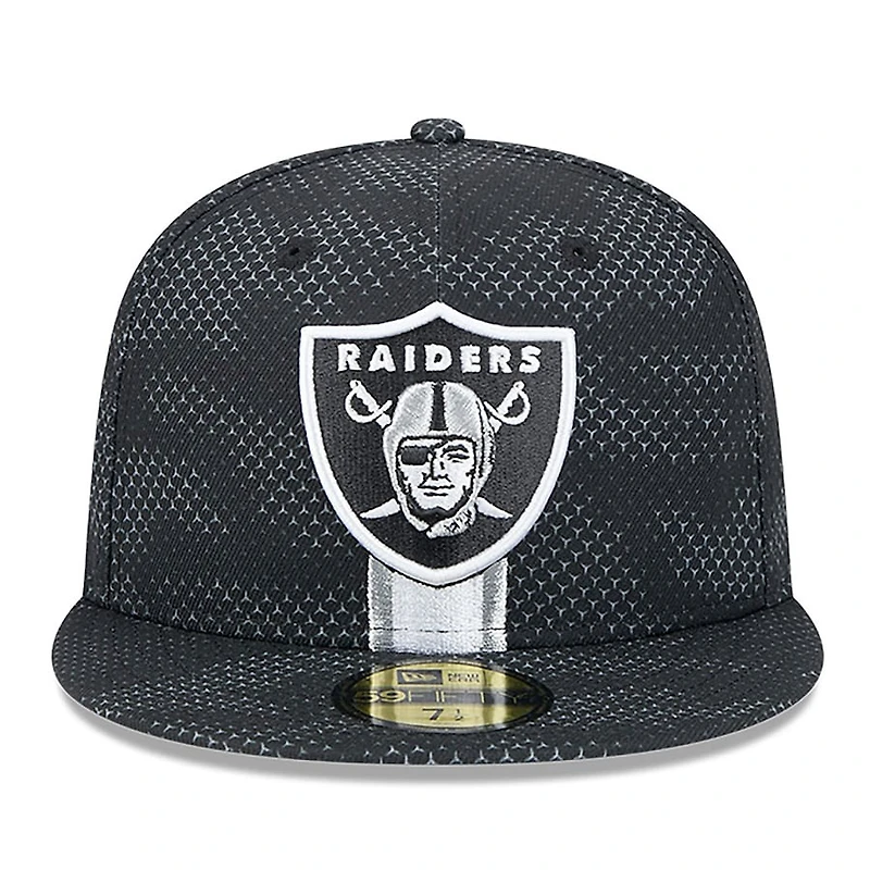 Las Vegas Raiders New Era 2024 NFL Sideline 59FIFTY Fitted Hat