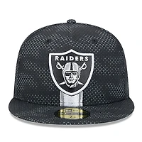 Las Vegas Raiders New Era 2024 NFL Sideline 59FIFTY Fitted Hat