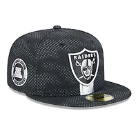 Las Vegas Raiders New Era 2024 NFL Sideline 59FIFTY Fitted Hat