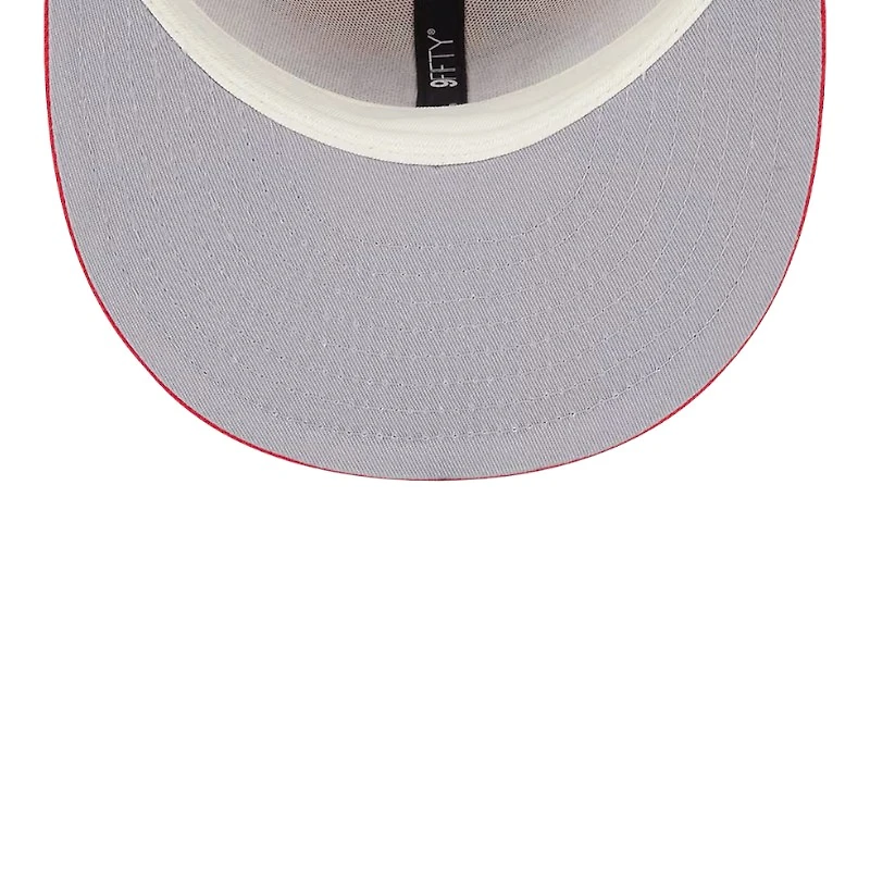 Kansas City Chiefs Red 2024 Sideline Statement Plaid New Era 9FIFTY Snapback Hat