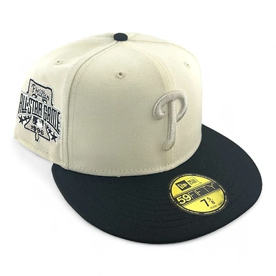 Philadelphia Phillies Chrome Metallic and Black 1996 ASG Patch Gray UV New Era 59FIFTY Fitted Hat
