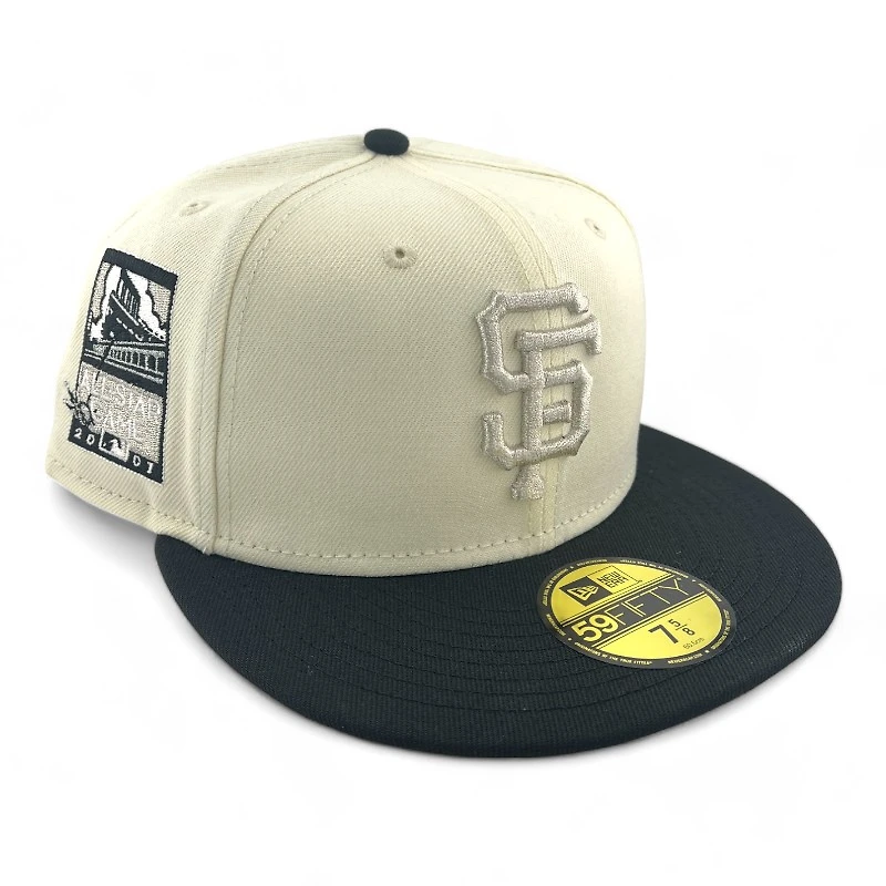 San Francisco Giants Chrome Metallic and Black 2001 ASG Patch Gray UV New Era 59FIFTY Fitted Hat