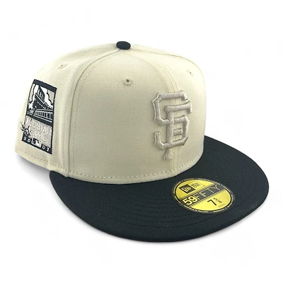 San Francisco Giants Chrome Metallic and Black 2001 ASG Patch Gray UV New Era 59FIFTY Fitted Hat