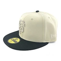 San Francisco Giants Chrome Metallic and Black 2001 ASG Patch Gray UV New Era 59FIFTY Fitted Hat