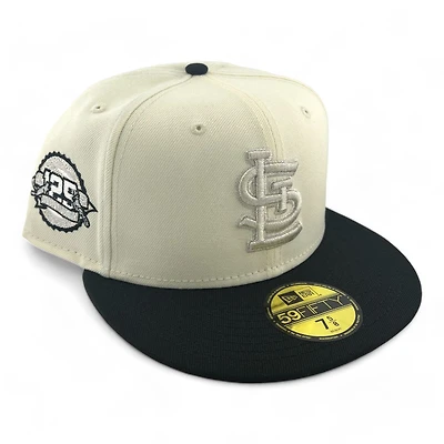 St. Louis Cardinals Chrome Metallic and Black 125 Anni Patch Gray UV New Era 59FIFTY Fitted Hat