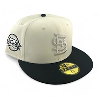 St. Louis Cardinals Chrome Metallic and Black 125 Anni Patch Gray UV New Era 59FIFTY Fitted Hat