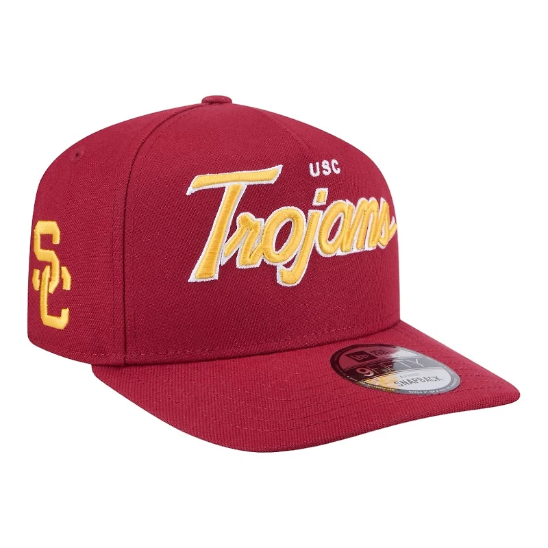USC Trojans Cardinal Red SC Patch New Era 9FIFTY A-Frame Snapback Hat