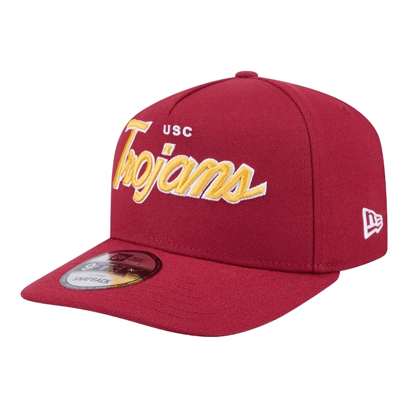 USC Trojans Cardinal Red SC Patch New Era 9FIFTY A-Frame Snapback Hat