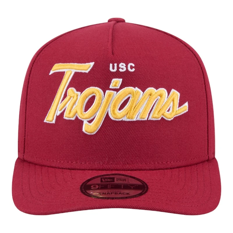 USC Trojans Cardinal Red SC Patch New Era 9FIFTY A-Frame Snapback Hat