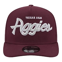 Texas A&M Aggies Logo Patch New Era 9FIFTY A-Frame Snapback Hat
