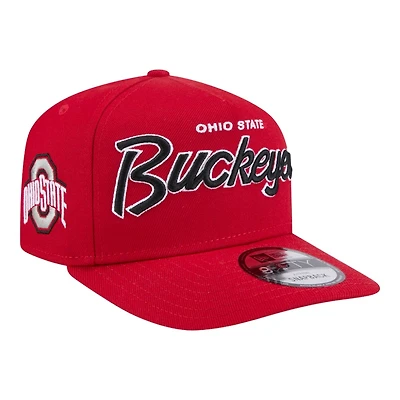 Ohio State Buckeyes Logo Patch New Era 9FIFTY A-Frame Snapback Hat