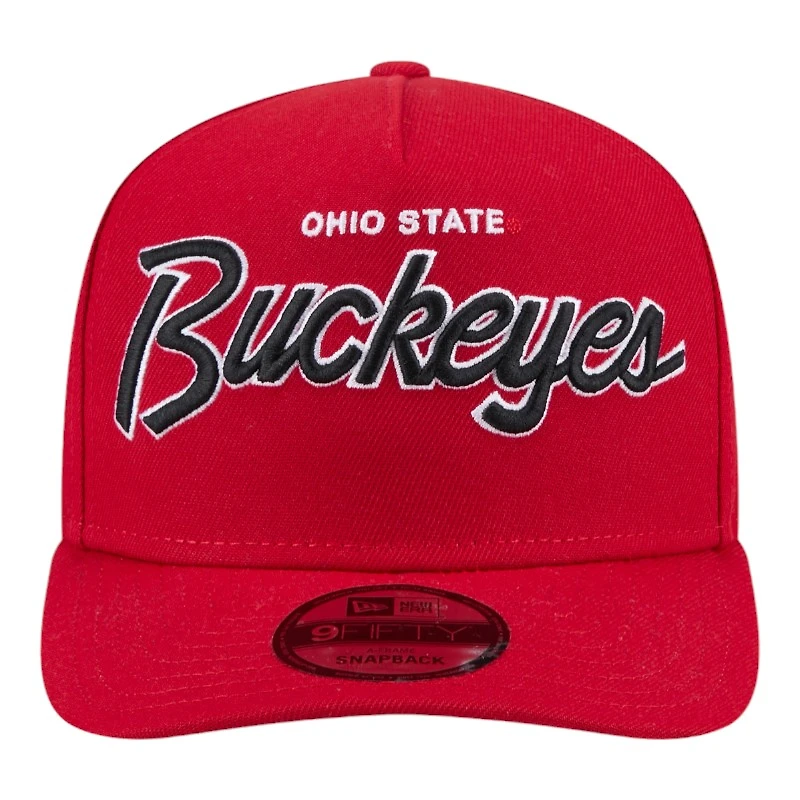 Ohio State Buckeyes Logo Patch New Era 9FIFTY A-Frame Snapback Hat