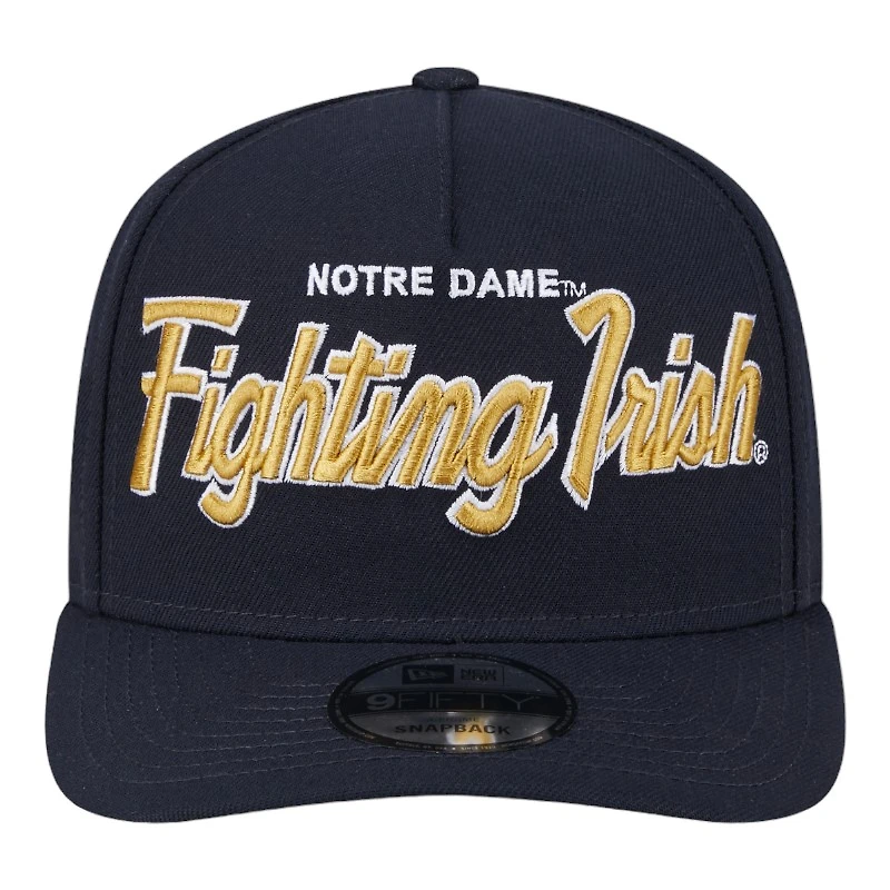 Notre Dame Fighting Irish Logo Patch New Era 9FIFTY A-Frame Snapback Hat