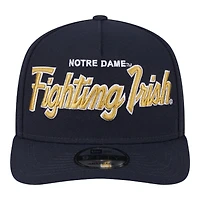 Notre Dame Fighting Irish Logo Patch New Era 9FIFTY A-Frame Snapback Hat