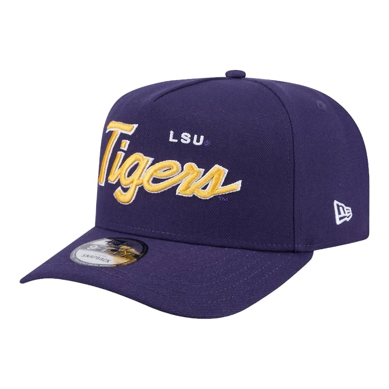 LSU Tigers Logo Patch New Era 9FIFTY A-Frame Snapback Hat