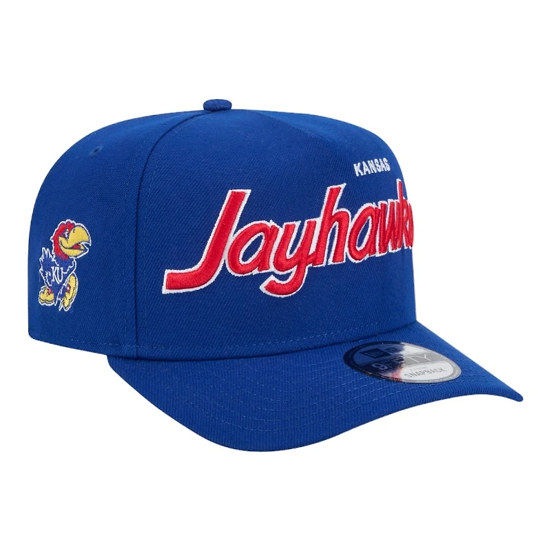 Kansas Jayhawks Logo Patch New Era 9FIFTY A-Frame Snapback Hat