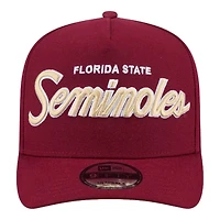 Florida State Seminoles Logo Patch New Era 9FIFTY A-Frame Snapback Hat