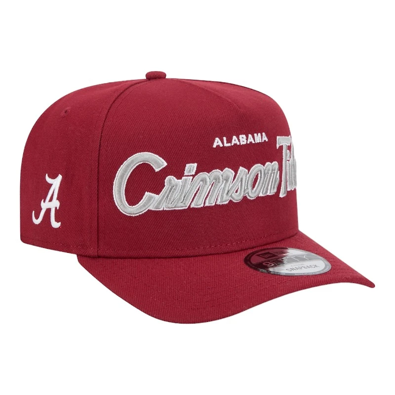 Alabama Crimson Tide Logo Patch New Era 9FIFTY A-Frame Snapback Hat