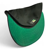 Atlanta Braves Black and Gold Metallic 40th Anni Patch Green UV New Era 59FIFTY Fitted Hat