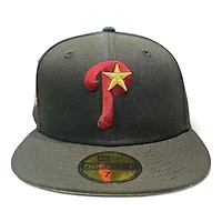 Philadelphia Phillies Black Red and Gold Metallic 1996 ASG Patch Gray UV New Era 59FIFTY Fitted Hat