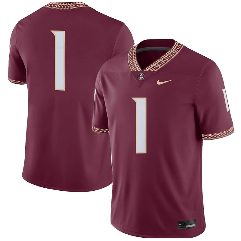 Florida State Seminoles Garnet Red Blank Home Nike Game Jersey