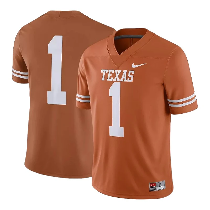 Texas Longhorns Orange Blank Home Nike Game Jersey