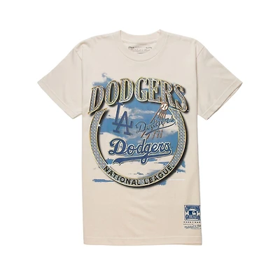 Los Angeles Dodgers Cream Mitchell & Ness "Crown Jewels" T-Shirt