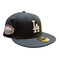 Los Angeles Dodgers Black 50th Anni Patch UV New Era 59FIFTY Fitted Hat