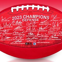 Kansas City Chiefs SB LVIII Champions Red Team Signature Football