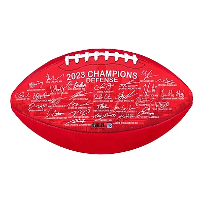 Kansas City Chiefs SB LVIII Champions Red Team Signature Football