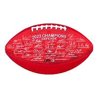 Kansas City Chiefs SB LVIII Champions Red Team Signature Football
