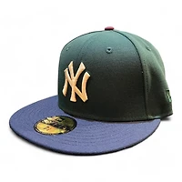 New York Yankees Green and Blue 1999 WS Patch Gray UV Era 59FIFTY Fitted Hat