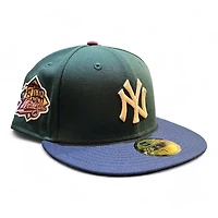 New York Yankees Green and Blue 1999 WS Patch Gray UV Era 59FIFTY Fitted Hat