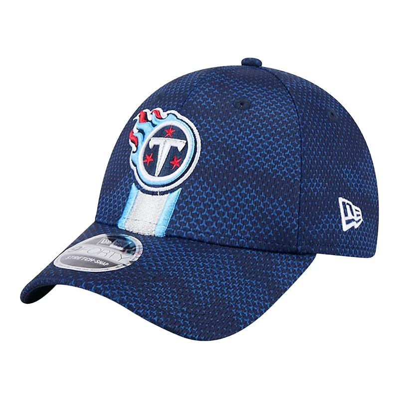 Tennessee Titans Navy 2024 NFL Sideline New Era 9FORTY Stretch-Snap Hat