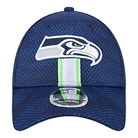 Seattle Seahawks Navy 2024 NFL Sideline New Era 9FORTY Stretch-Snap Hat