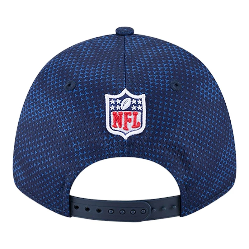 Seattle Seahawks Navy 2024 NFL Sideline New Era 9FORTY Stretch-Snap Hat