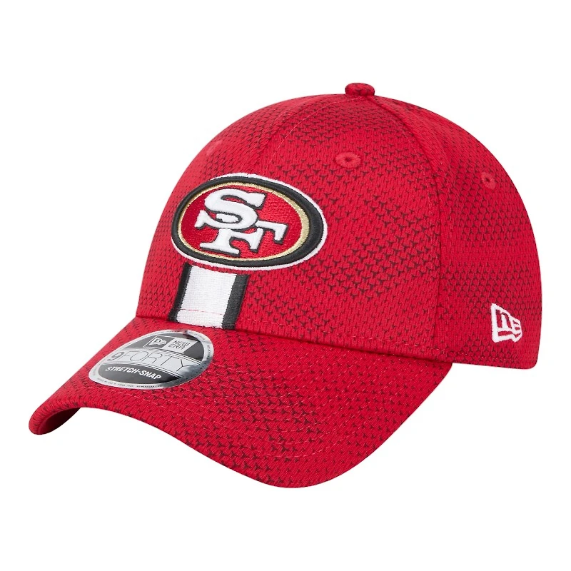 San Francisco 49ers Red 2024 NFL Sideline New Era 9FORTY Stretch-Snap Hat