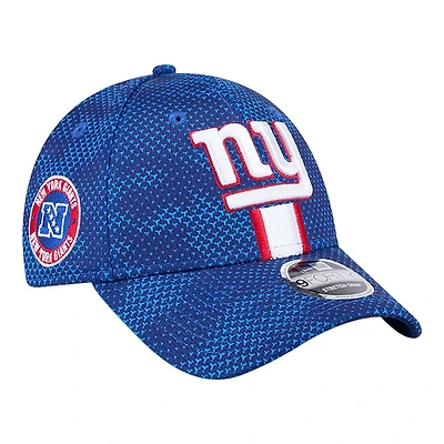 New York Giants 2024 Royal Blue NFL Sideline New Era 9FORTY Stretch-Snap Hat