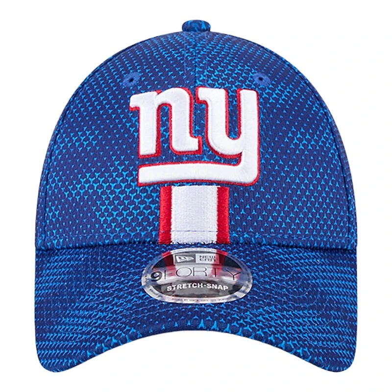 New York Giants 2024 Royal Blue NFL Sideline New Era 9FORTY Stretch-Snap Hat