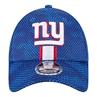New York Giants 2024 Royal Blue NFL Sideline New Era 9FORTY Stretch-Snap Hat