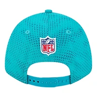 Miami Dolphins Aqua 2024 NFL Sideline New Era 9FORTY Stretch-Snap Hat