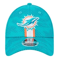 Miami Dolphins Aqua 2024 NFL Sideline New Era 9FORTY Stretch-Snap Hat
