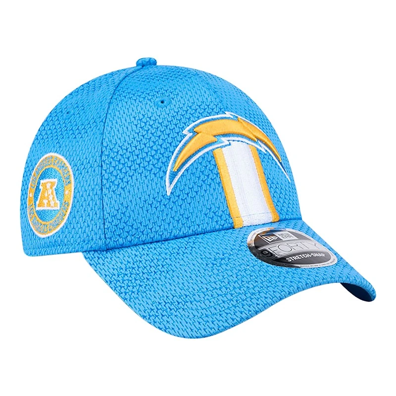 Los Angeles Chargers Blue 2024 NFL Sideline New Era 9FORTY Stretch-Snap Hat
