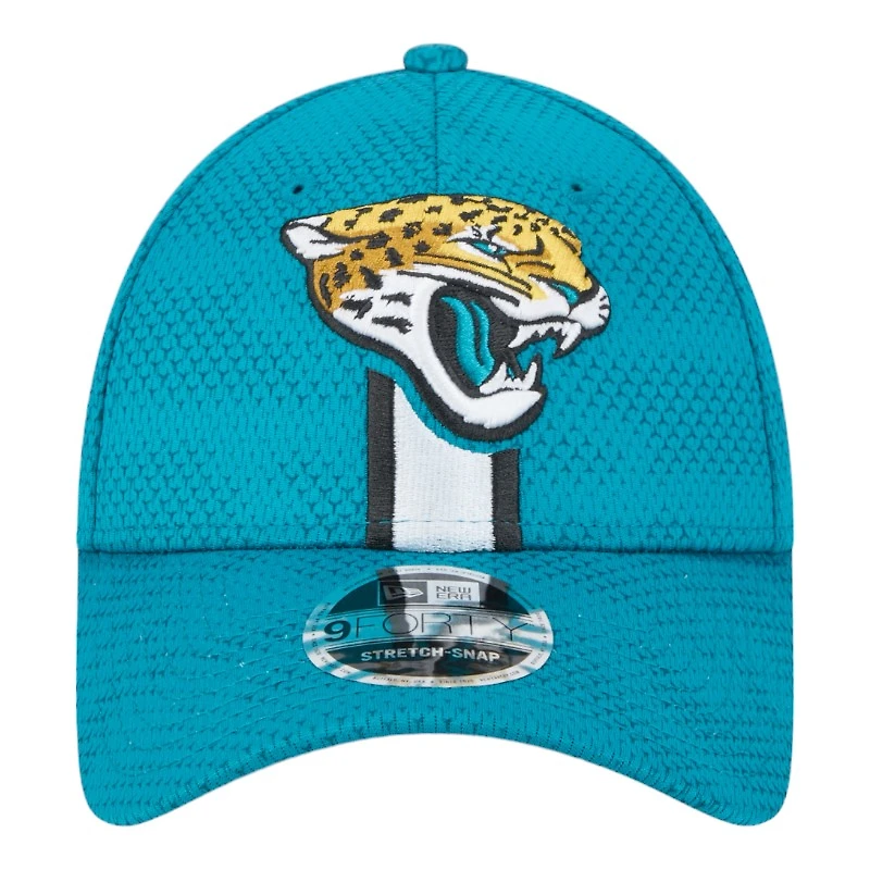 Jacksonville Jaguars Teal 2024 NFL Sideline New Era 9FORTY Stretch-Snap Hat
