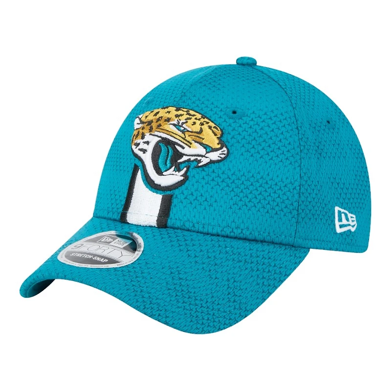 Jacksonville Jaguars Teal 2024 NFL Sideline New Era 9FORTY Stretch-Snap Hat