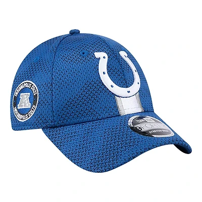 Indianapolis Colts Royal Blue 2024 NFL Sideline New Era 9FORTY Stretch-Snap Hat