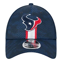 Houston Texans Navy 2024 NFL Sideline New Era 9FORTY Stretch-Snap Hat
